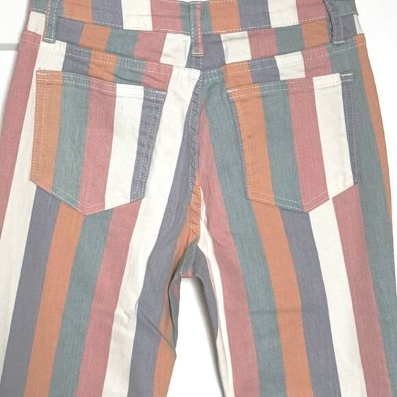 NWOT Wisteria Lane Womens Multi-Color Striped Super Flare Bell-Bottom Jean S - Picture 11 of 14